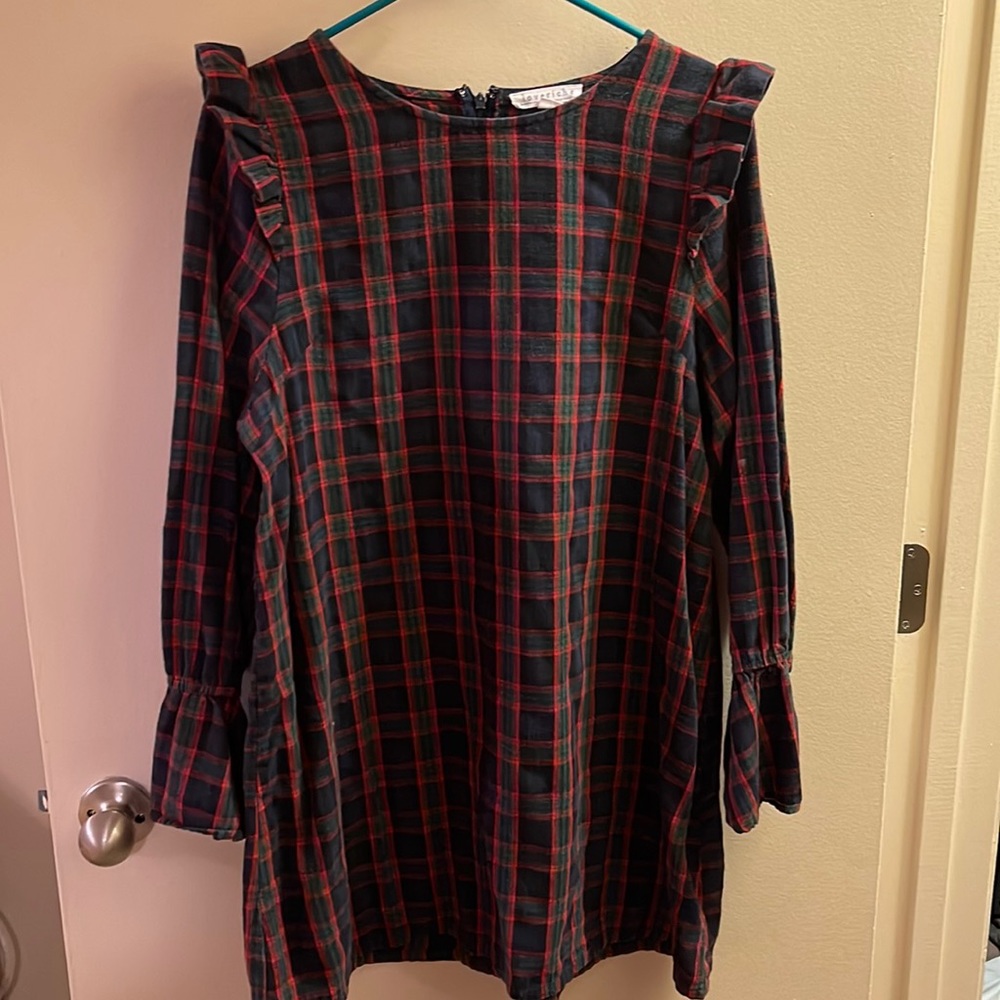 Simple plaid dress.